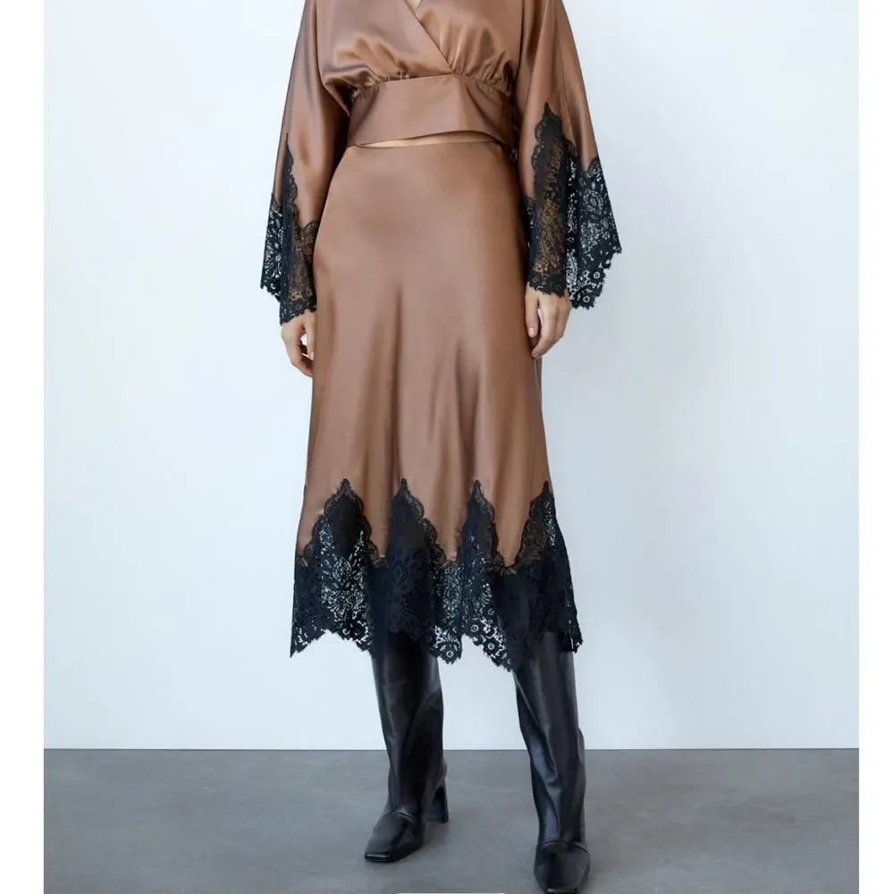 zara brown silk lace dress Shop Men's Tan Leather Formal Dress Flat Heel Shoes Online  FAUSTO.in